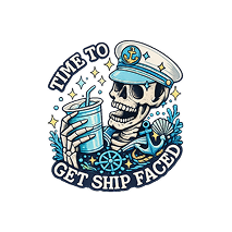 Get Ship Faced print-ready artwork design