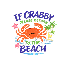 If Crabby print-ready artwork design