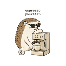 Espresso Yourself print-ready artwork design