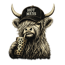 Hot Mess print-ready artwork design