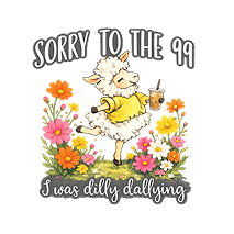 Dilly Dallying print-ready artwork design