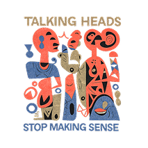 Talking Heads print-ready artwork design