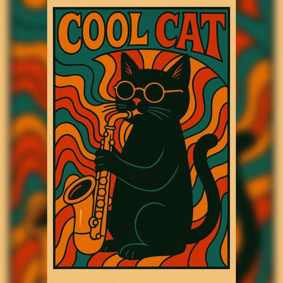 Retro Illustration print-on-demand artwork design
