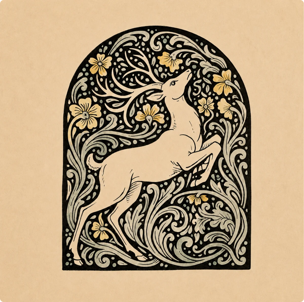 Vintage print-on-demand artwork design