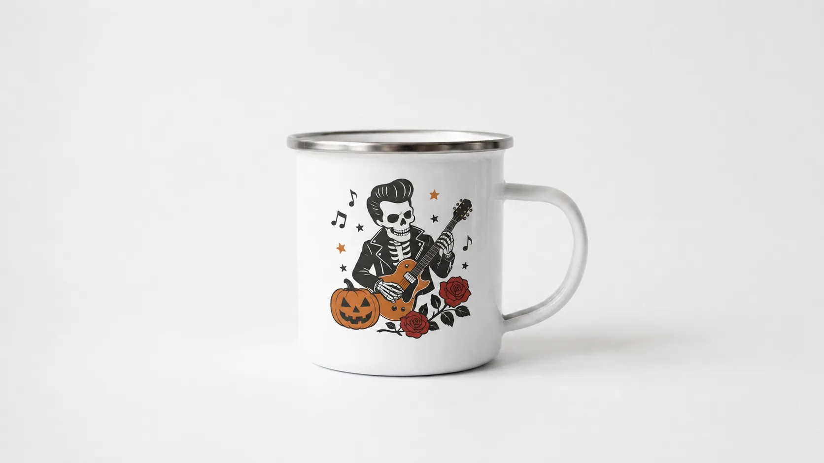 Supplier preview — plain enamel mug render