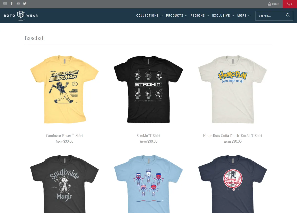 RotoWear storefront screenshot 2